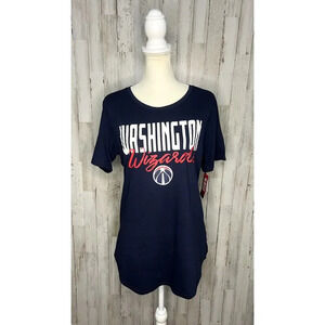 NWT Women's NBA Washington Wizards Navy Scoop Neck T-Shirt Size XL‎